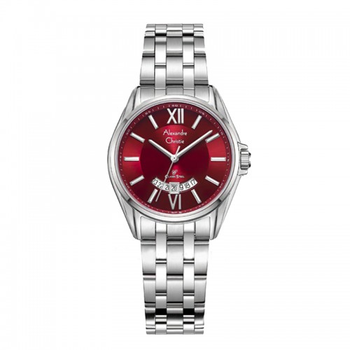 Alexandre Christie AC 8673 Silver Red Lady LDBSSRE